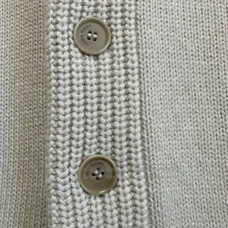 Loro Piana LORO PIANA Off-white cashmere cardigan, jacket coat Size US M / EU 48-50 / 2 - 2 Thumbnail