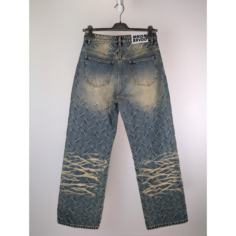 Who Decides War o1rshd1 Thread Plate Denim Jeans in Denim Size US 30 / EU 46 - 17 Thumbnail