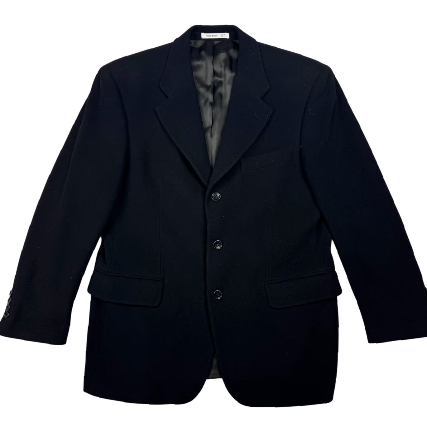 Hugo Boss HUGO BOSS Blazer Men’s Poseidon Wool/Cashmere 3-Button Black 38S USA Blazer Short Notch Single-Breasted 3-Button Mens Size 38R - 2 Thumbnail