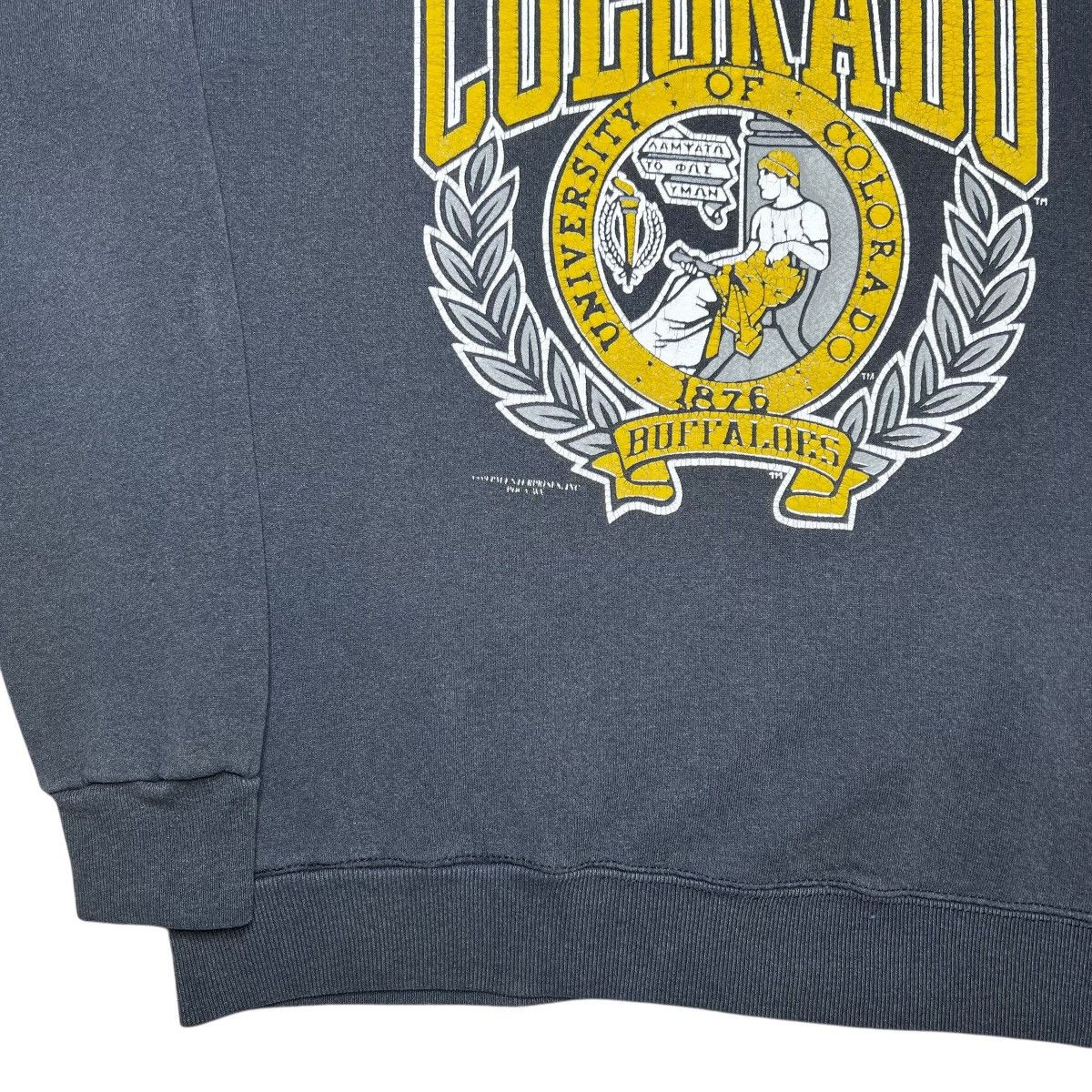 NCAA 1989 NCAA Colorado Buffaloes Mascot Double Sided Sweatshirt Size US XL / EU 56 / 4 - 18 Thumbnail