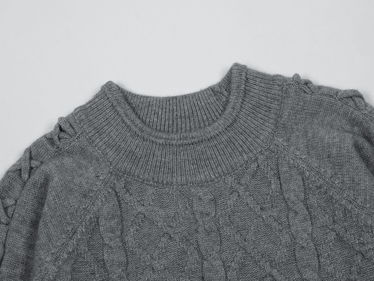 Japanese Brand × Vintage High Street Twisted Jacquard Weave Pullover Knitted Size US L / EU 52-54 / 3 - 3 Thumbnail
