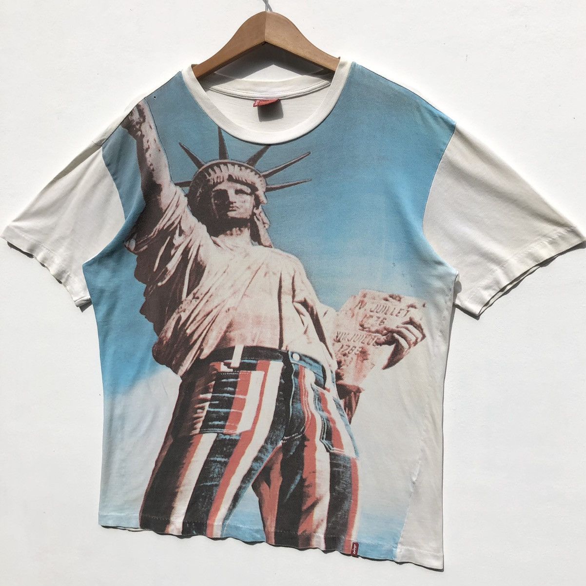 Levi's × Levi's Vintage Clothing × Vintage Vintage Levis Red Tab Statue Of Liberty Shirt Size US L / EU 52-54 / 3 - 3 Thumbnail