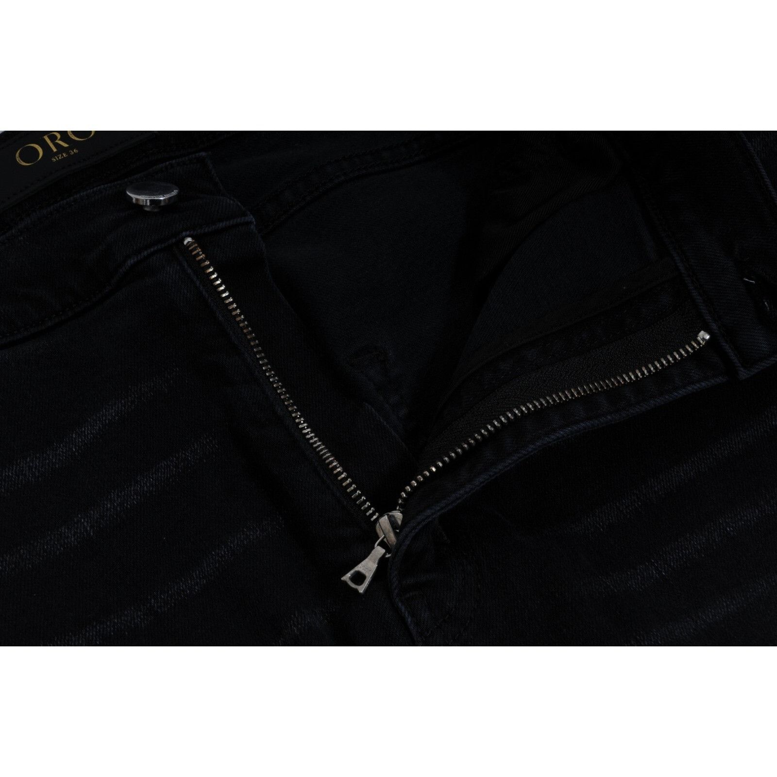 Oro Los Angeles Oro Mens The Mar Jeans Vintage Black Slim Leg Size US 36 / EU 52 - 7 Thumbnail
