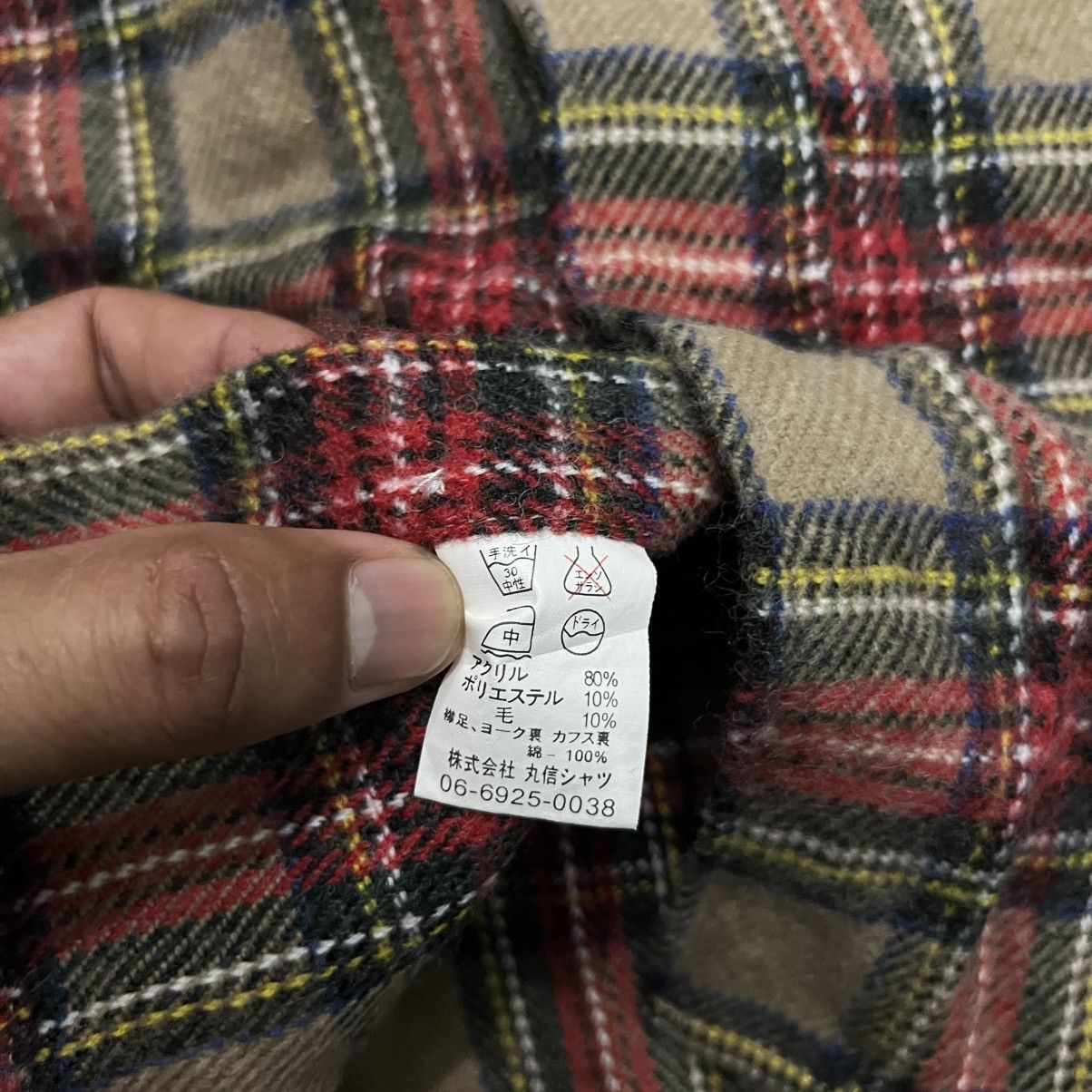 Ego Tripping × Flannel 💥Egg Nog Vintage 90s Wool Tartan Flannel Size US L / EU 52-54 / 3 - 9 Thumbnail