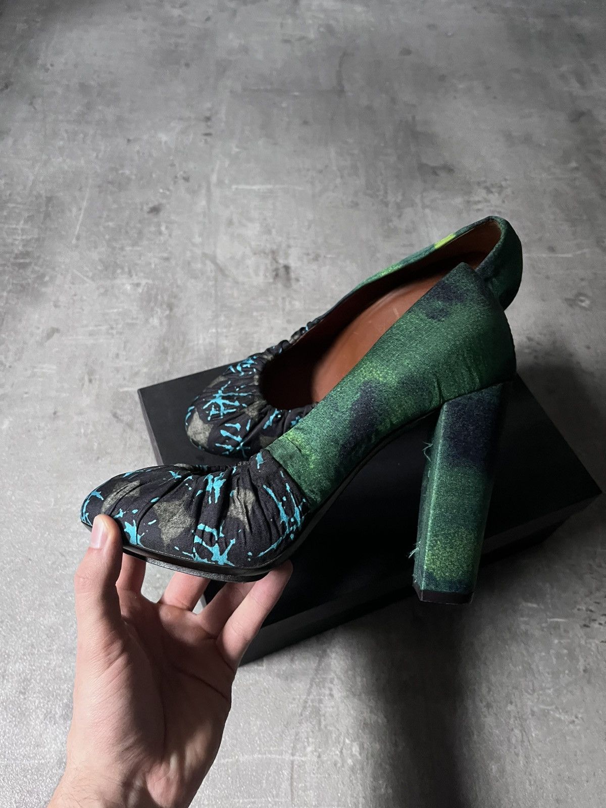 Dries Van Noten Dries Van Noten Gathered material heel multicolor Size US 9 / IT 39 - 2 Thumbnail