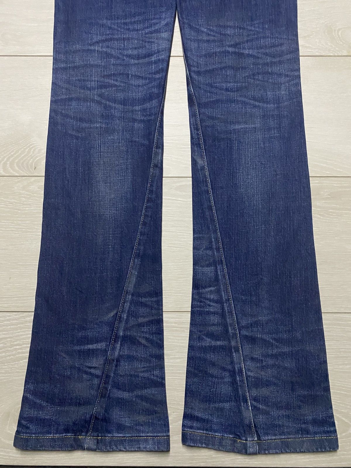 Tornado Mart Vintage Tornado Mart Blue Wash Twist Leg Bootcut Flare Jeans Size US 32 / EU 48 - 6 Thumbnail