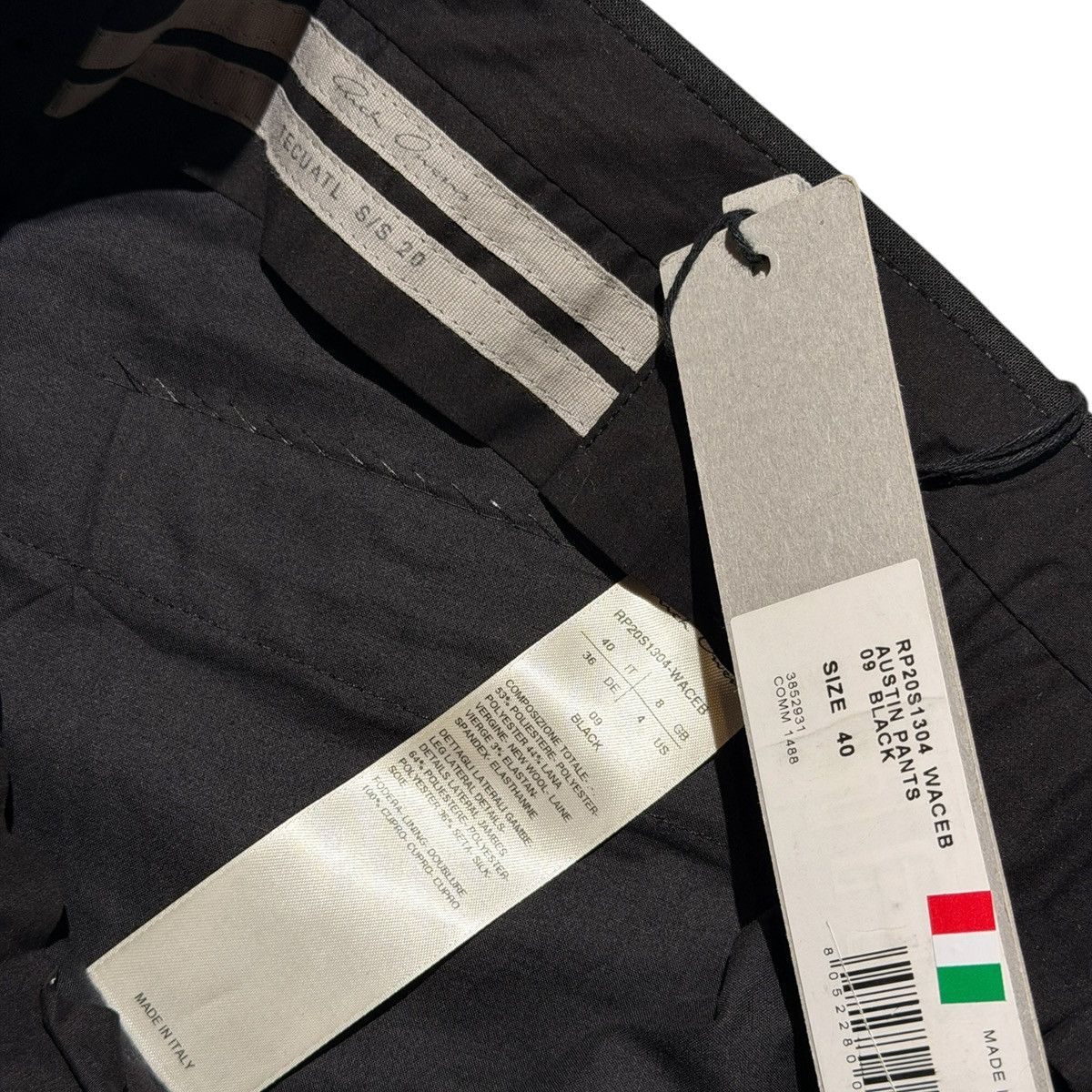 Rick Owens Austin Side stripe trouser Size US 30 / EU 46 - 3 Thumbnail