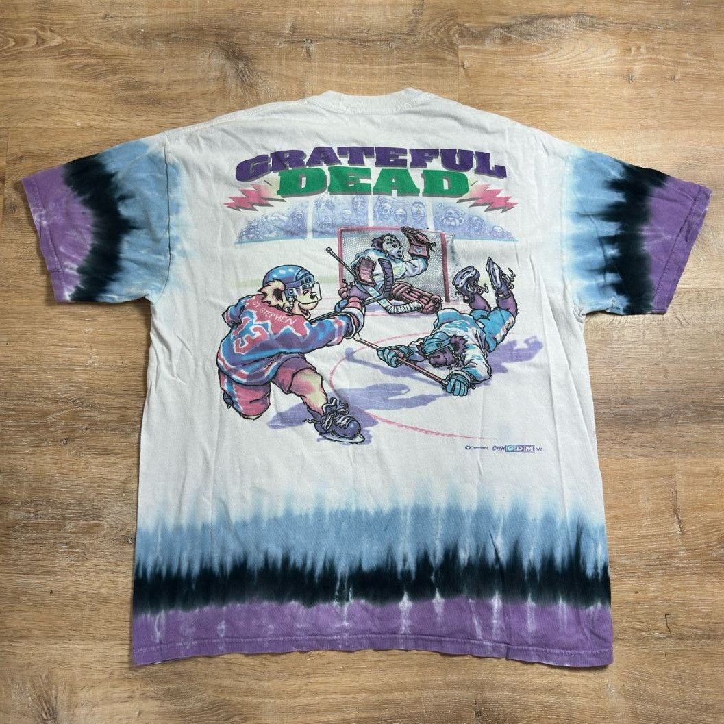Liquid Blue Liquid Blue Mens XL Grateful Dead Hockey Tie Dye T-Shirt Size US XL / EU 56 / 4 - 4 Thumbnail
