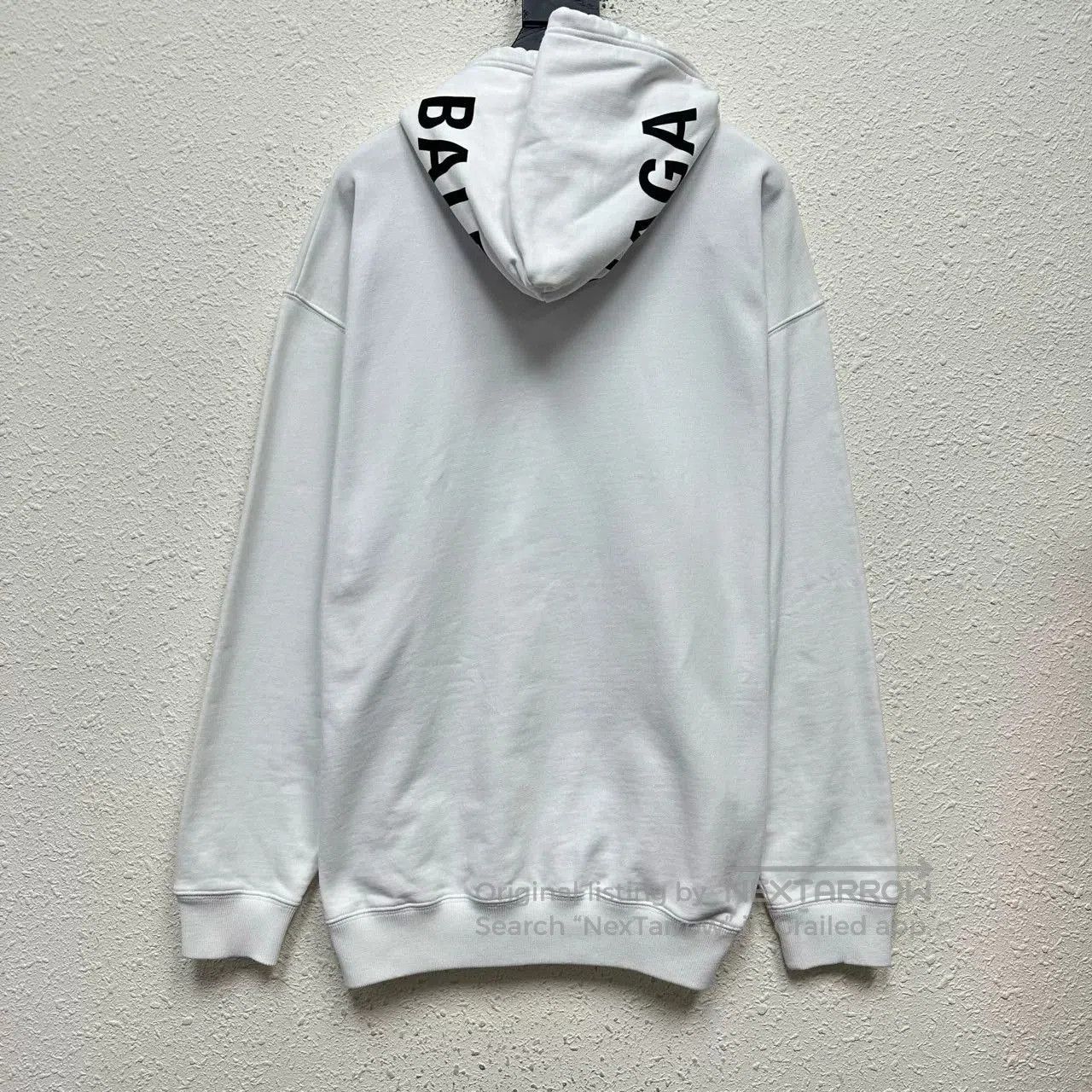 Balenciaga balenciaga white logo hooded sweatshirt. Size US M / EU 48-50 / 2 - 2 Thumbnail