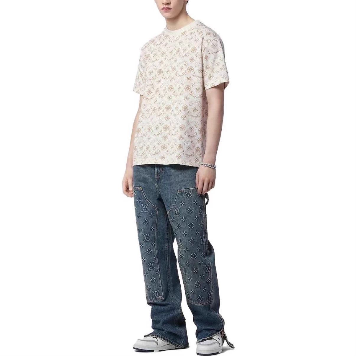 Louis Vuitton LV short sleeve Tee S 24 Pre-Spring Monogram Beige Size US S / EU 44-46 / 1 - 6 Thumbnail