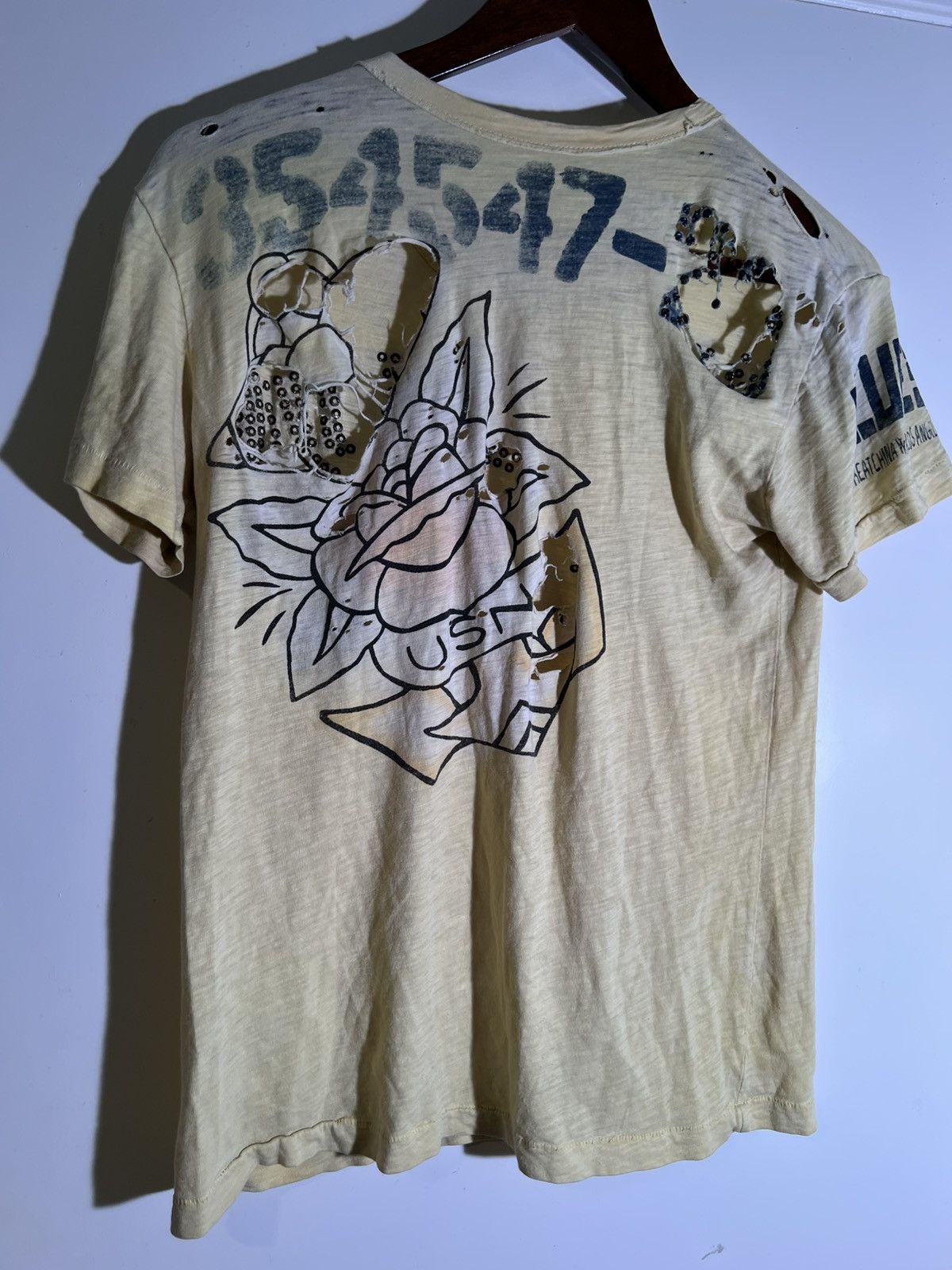 The Great China Wall Y2K 2000’s Vintage The Great China Wall Retro Bejeweled Tee Size US M / EU 48-50 / 2 - 2 Thumbnail