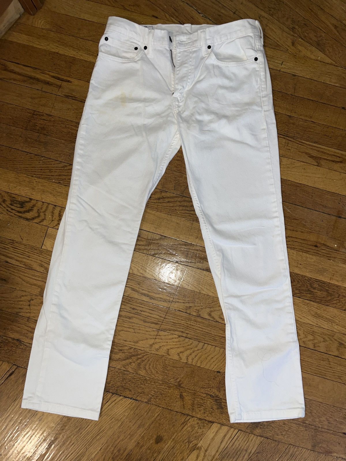 Levi's Vintage Clothing Y2K Vintage Levi’s 511 White Skinny Jeans Size US 33 - 1 Thumbnail