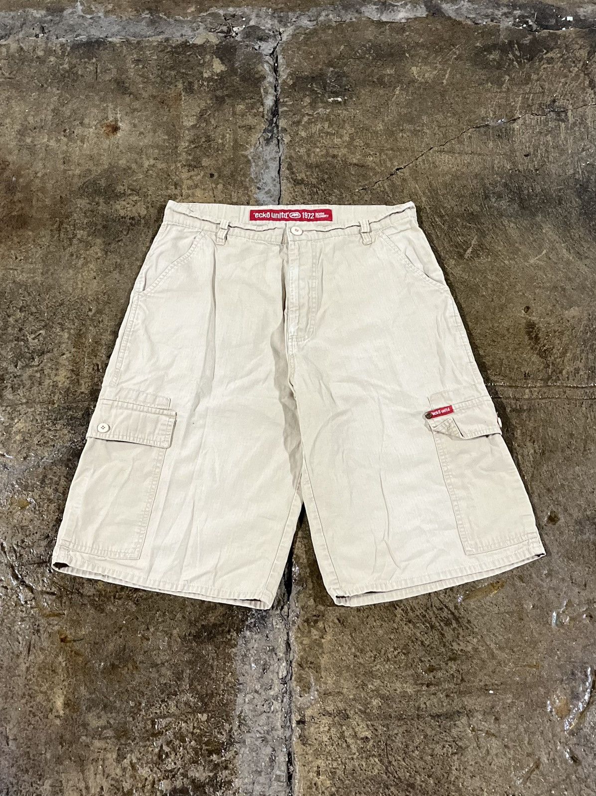 Ecko Unltd. × JNCO × Vintage Crazy Vintage Y2K Ecko UNLTD Baggy Skater Cargo Shorts Size US 32 / EU 48 - 1 Thumbnail