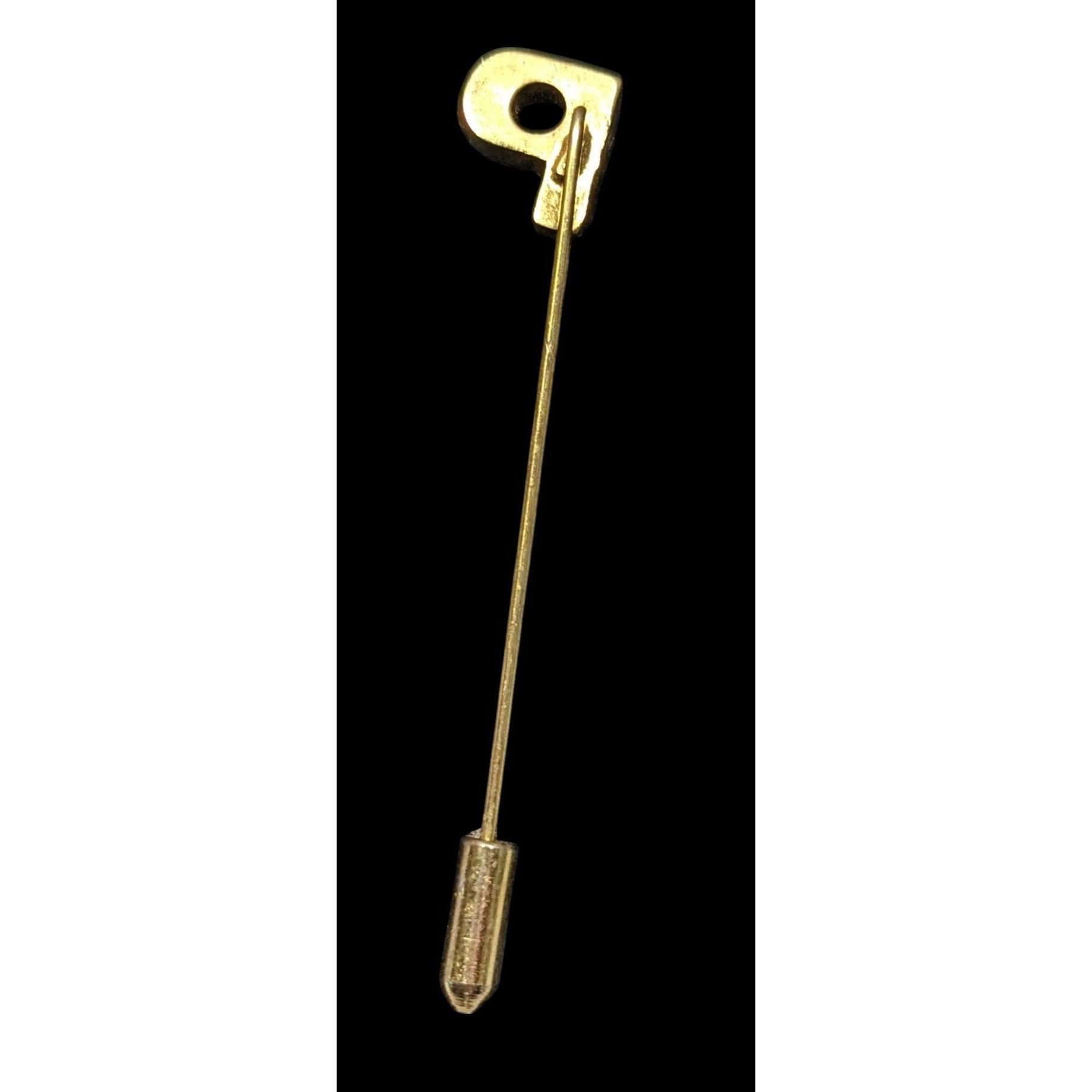 Other Vintage Monogram P Uppercase Block Stick Pin Size ONE SIZE - 2 Thumbnail