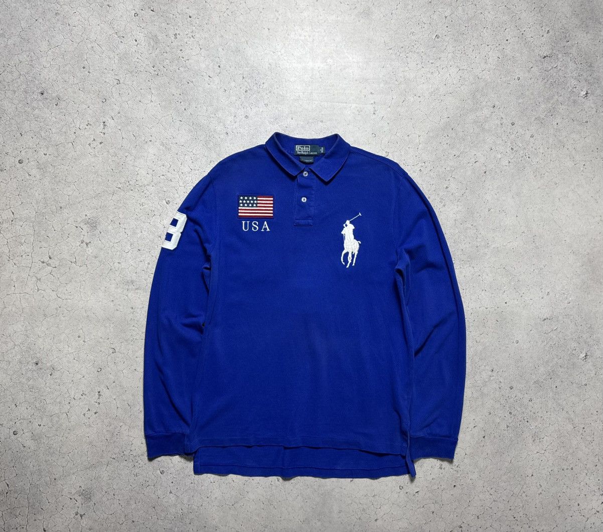 Polo Ralph Lauren Polo Ralph Lauren USA #3 United States Vintage Long Sleeve Size US M / EU 48-50 / 2 - 2 Thumbnail