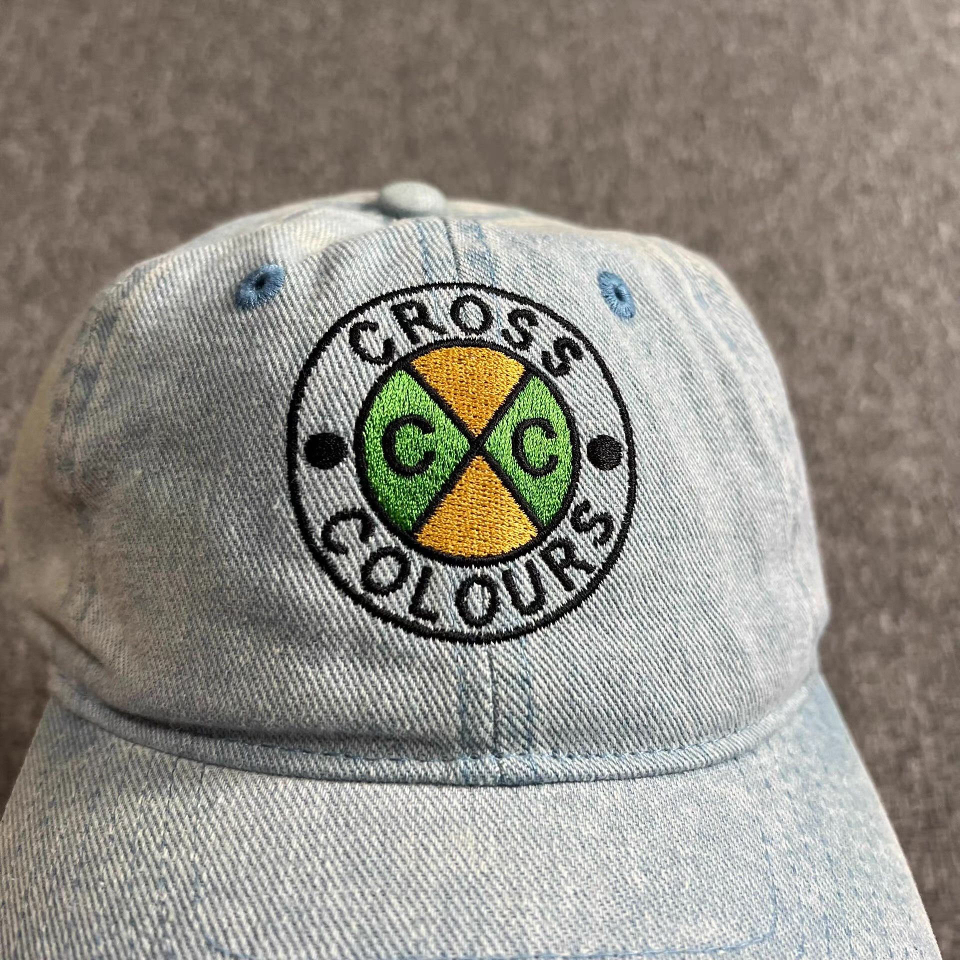 Cross Colours Cross Colours washed embroidered curved brim baseball cap Q7 Size ONE SIZE - 2 Thumbnail
