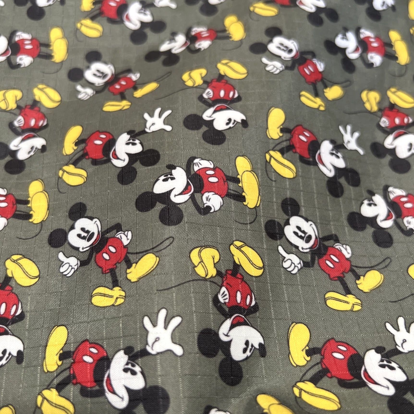 Disney Disney Mickey Mouse Travel Purse With Make Up Bag Pouch Olive Green All Over Size ONE SIZE - 3 Thumbnail