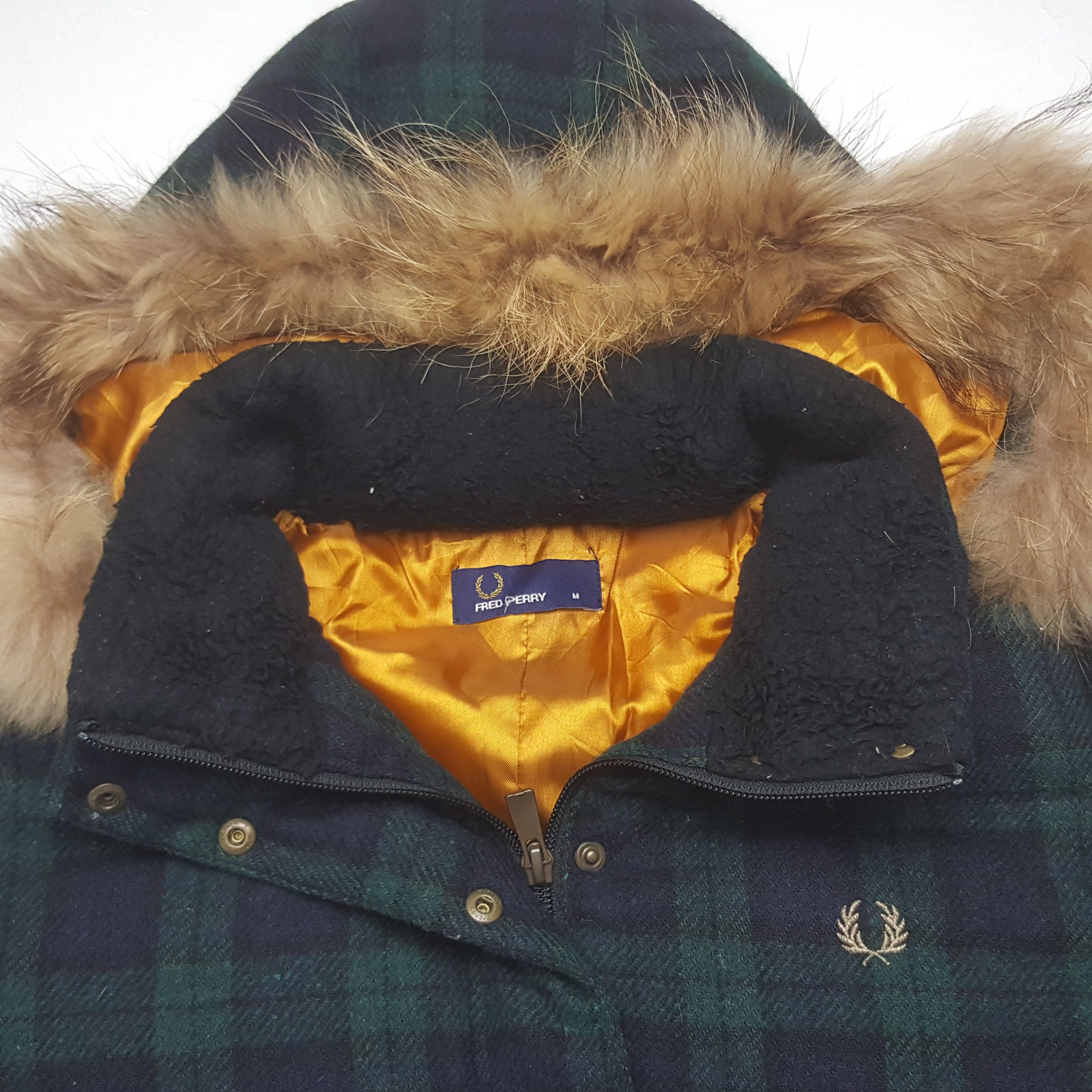 Fred Perry Vintage Fred Perry Wool Fur Hoodie Wool Jacket Size S / US 4 / IT 40 - 4 Thumbnail