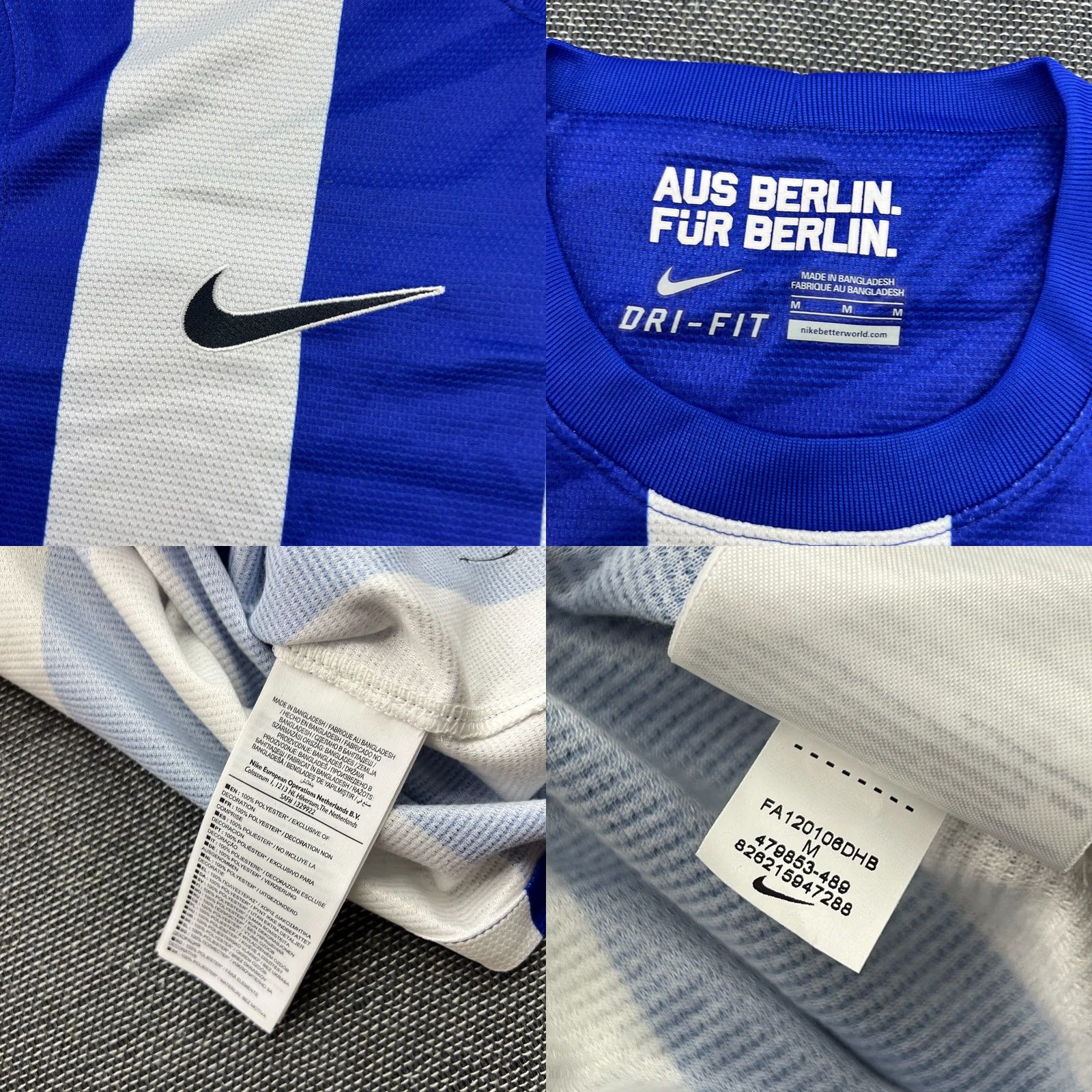 Nike Nike Hertha BSC Berlin 2012 2013 Home Football Jersey Mens M Multicolor Shirt Sports Mens Size US M / EU 48-50 / 2 - 8 Thumbnail