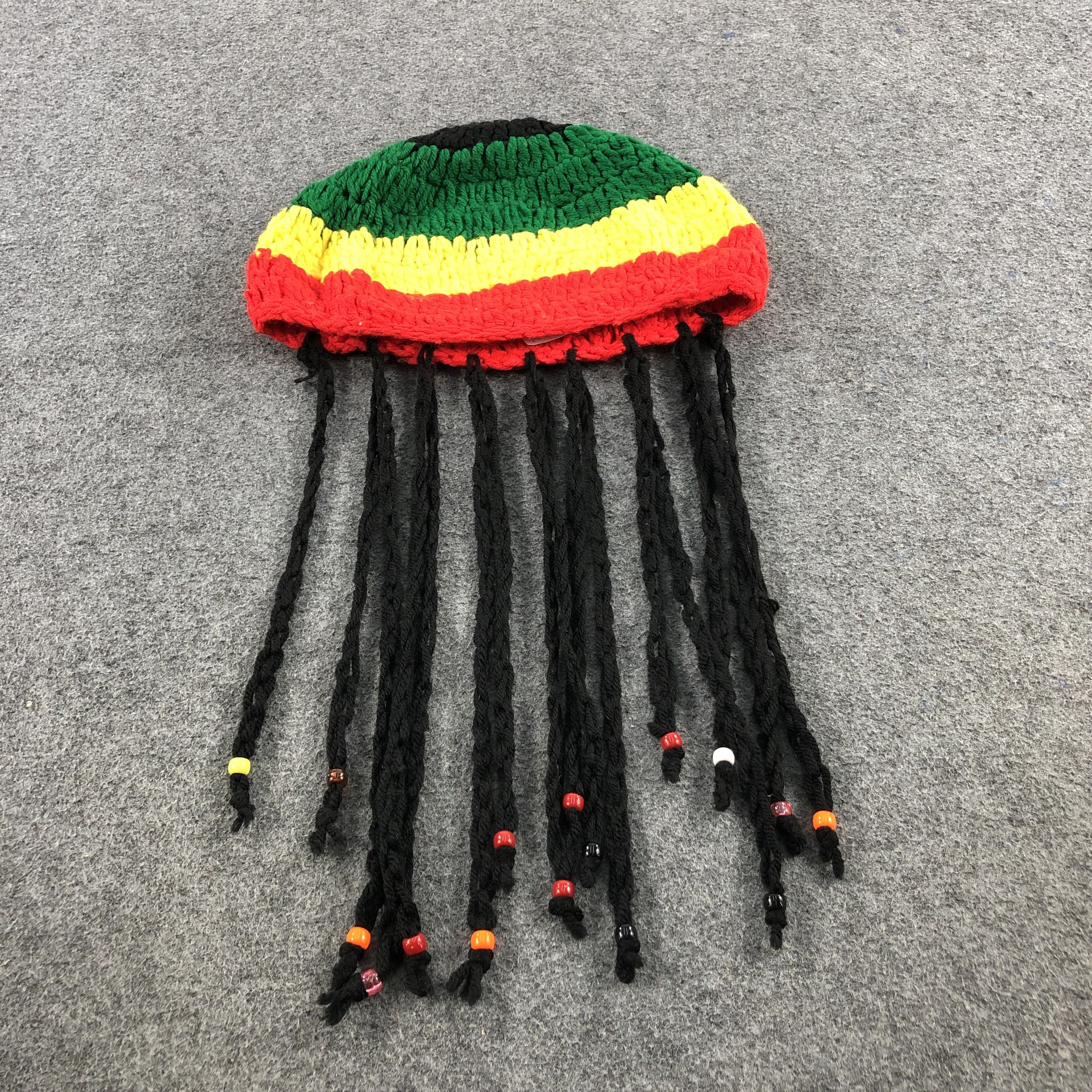 Vintage Unknown Rasta Beanie Snowcap Snow Hat B132 Size ONE SIZE - 2 Thumbnail