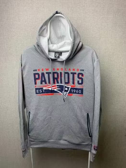 NFL NFL PATRIOTS hoodie size L color grey big logo hockey Size US L / EU 52-54 / 3 - 1 Thumbnail