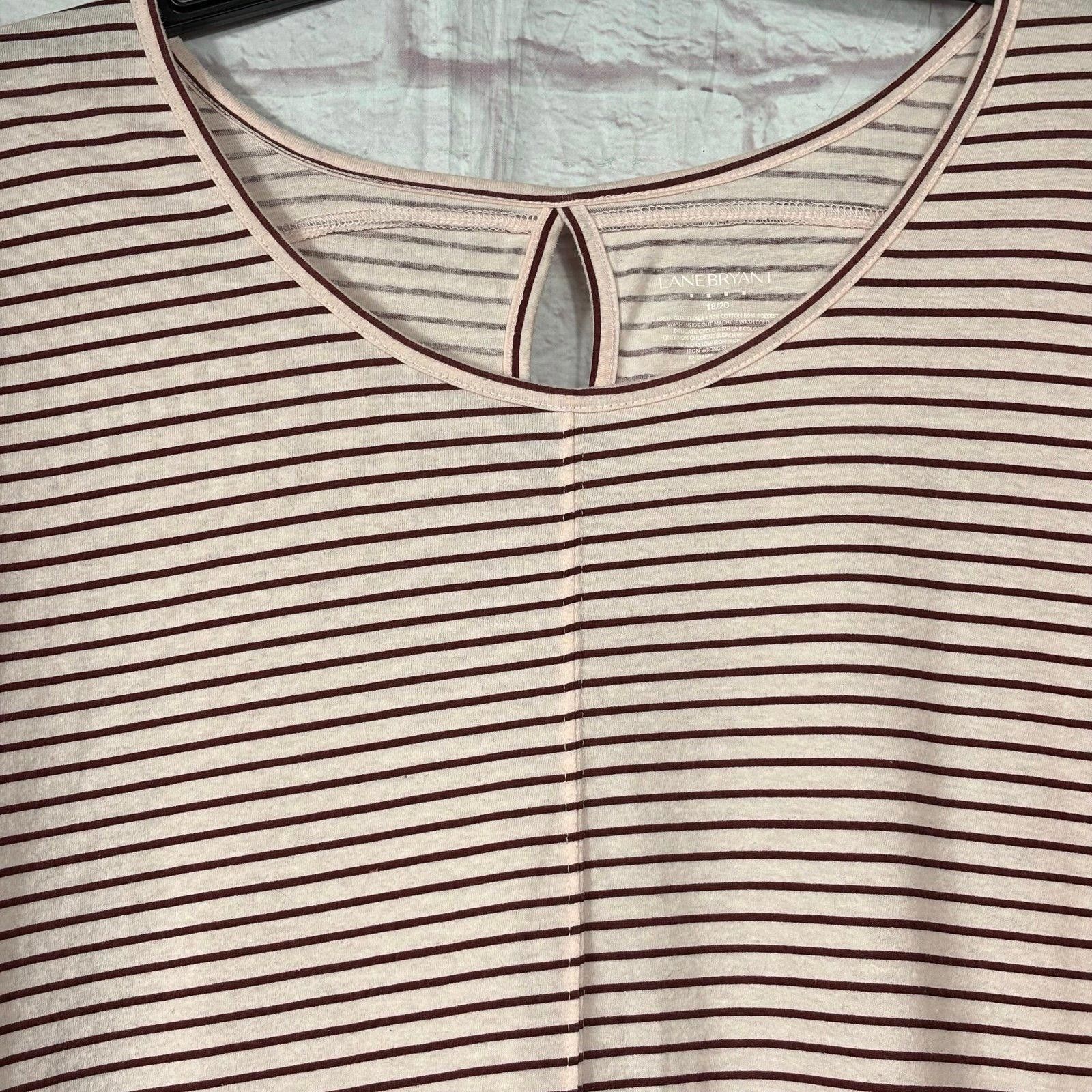Other Lane Bryant Striped 3/4 Sleeve Top Size 18/20 Size XL / US 12-14 / IT 48-50 - 2 Thumbnail