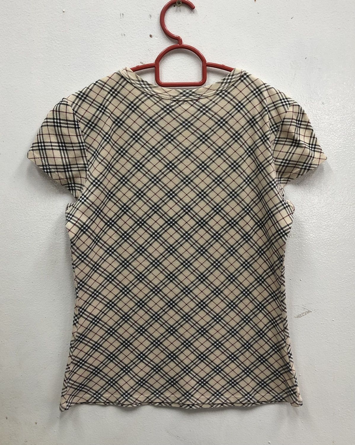 Burberry Burberry Blue Label Check Short-Sleeve Fitted T-Shirt Size S / US 4 / IT 40 - 8 Thumbnail