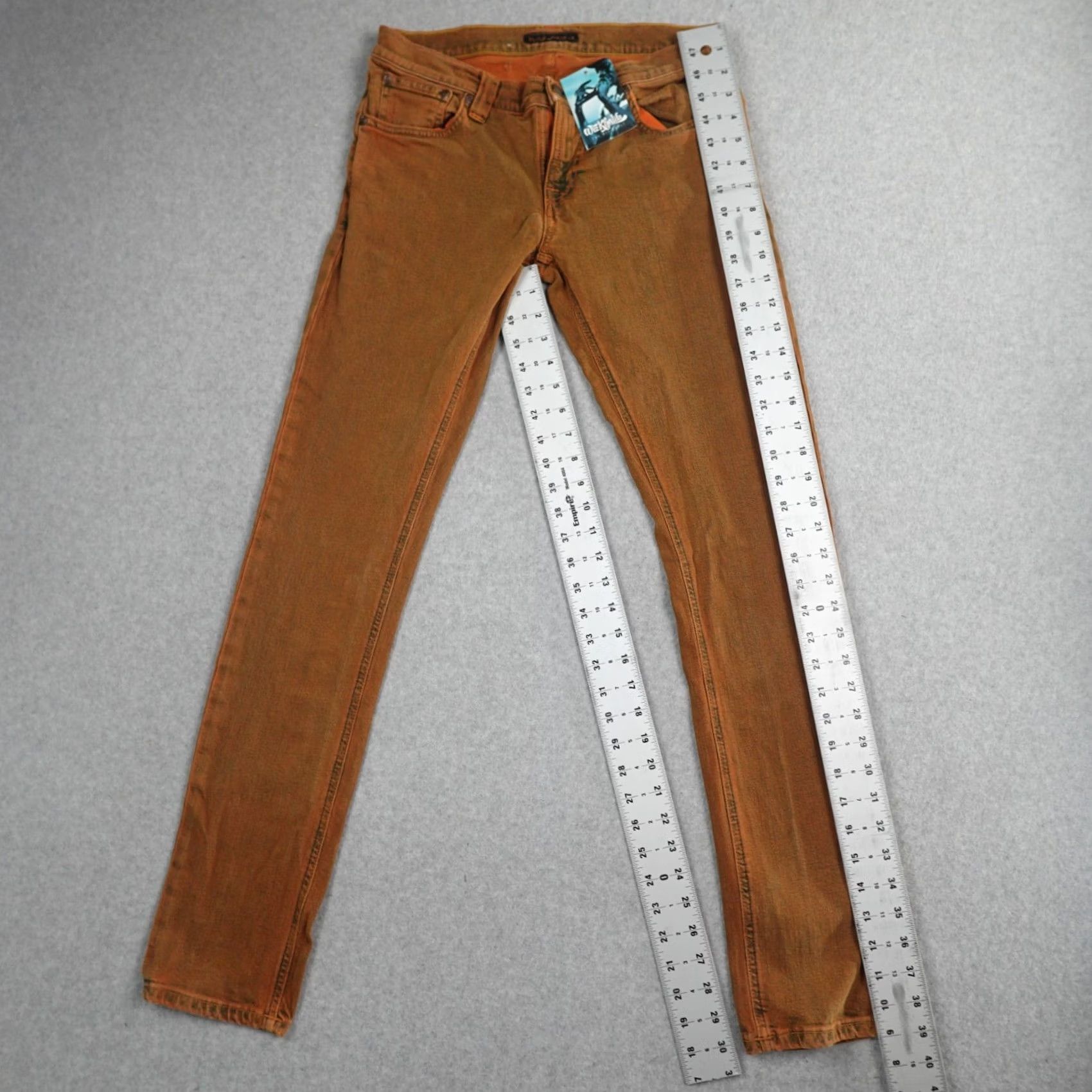 Nudie Jeans Nudie Jeans Co Jeans 30 (30X32) Orange Slim 5-Pocket Logo Mens Boys Ladies Womens Size US 30 / EU 46 - 3 Thumbnail