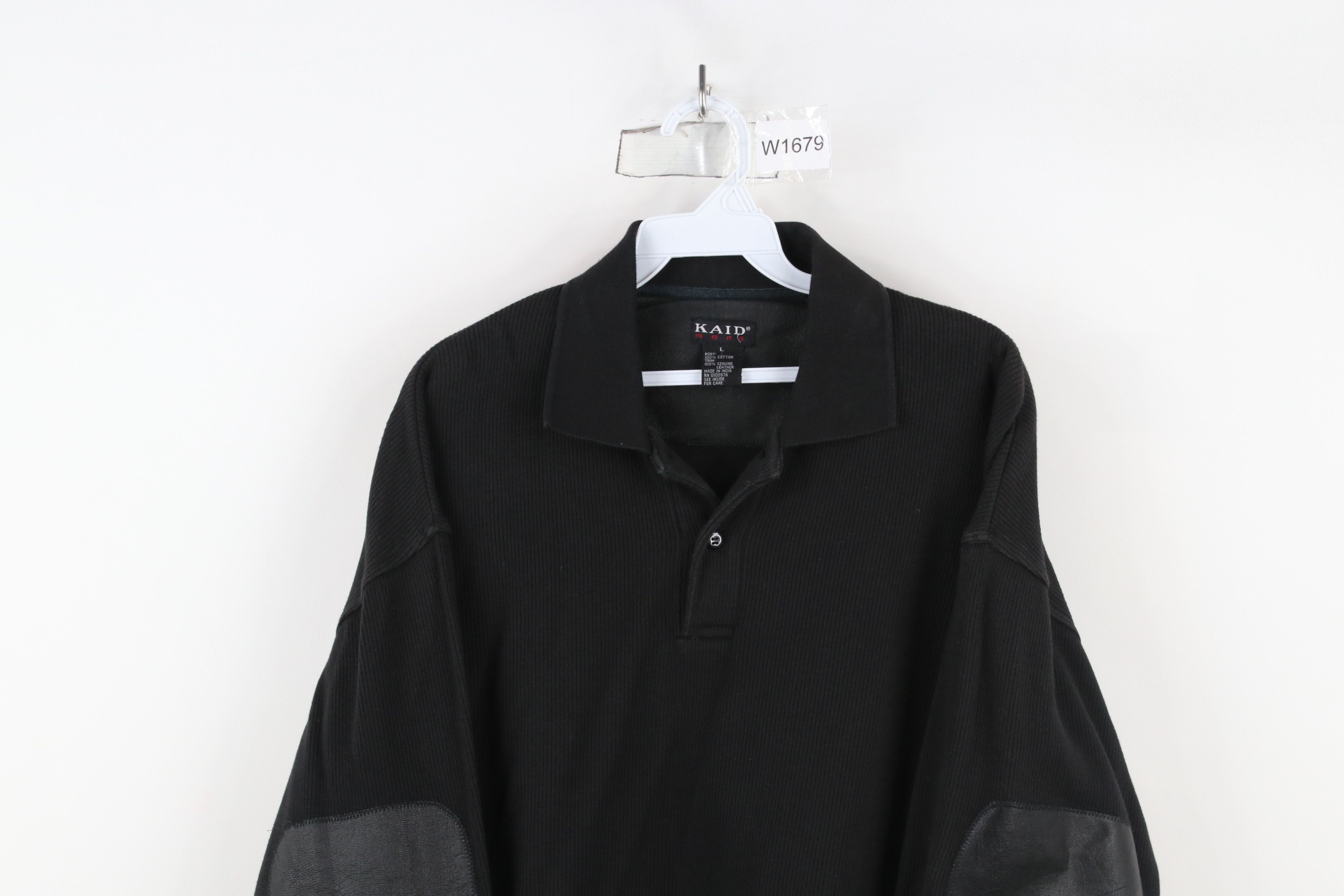 Vintage Vintage 90s Streetwear Elbow Patch Long Sleeve Rugby Polo Size US L / EU 52-54 / 3 - 2 Thumbnail
