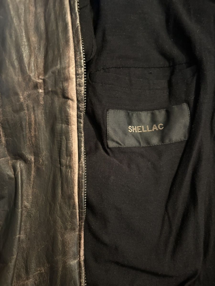 Shellac Vintage Patina Shellac Pocket Leather Hoodie Size US S / EU 44-46 / 1 - 4 Thumbnail