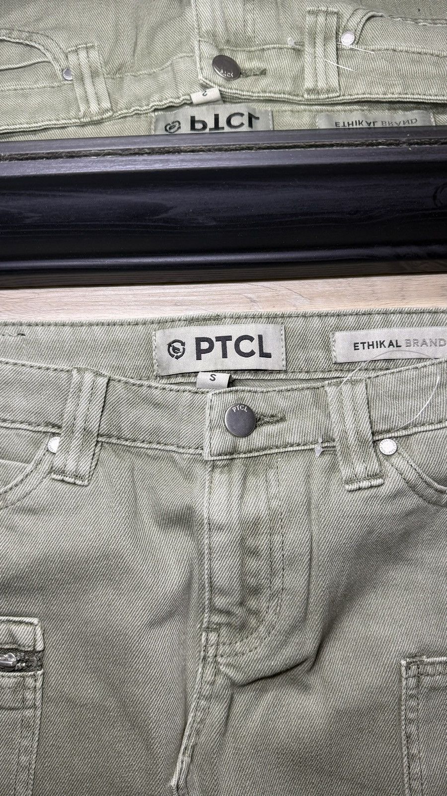 Polo Ralph Lauren Y2K 2000s Green PTCL Denim Mini Skirt Size 28" / US 6 / IT 42 - 4 Thumbnail