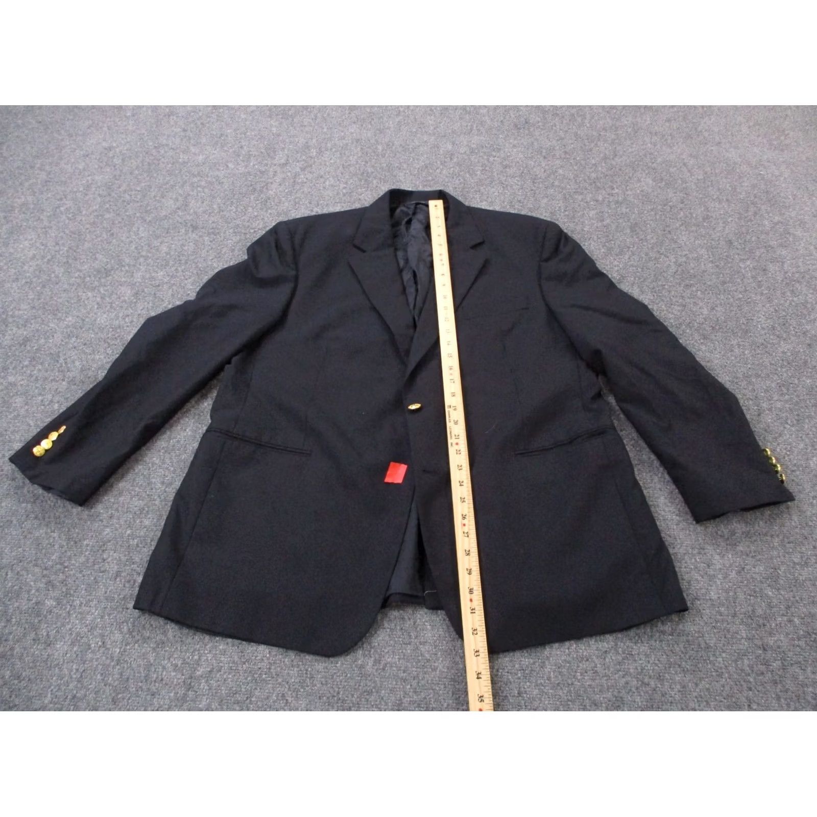 Brooks Brothers Brooks Brothers Blazer Jacket Mens 46R Black Wool Brooksease Sports Coat Size 46R - 3 Thumbnail