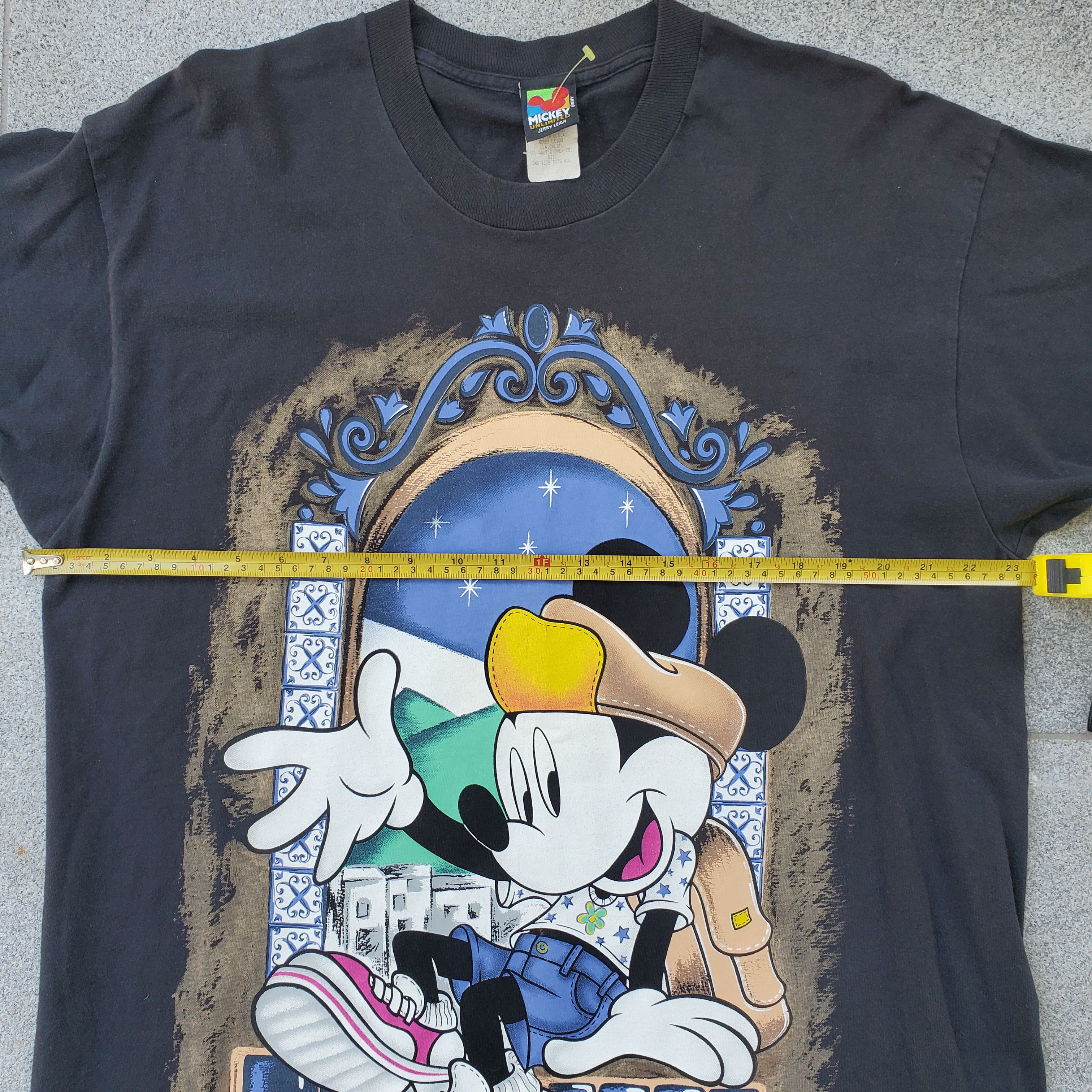 Disney Rare 90s Unlimited Jerry Leigh Mickey Mouse Shirt Black XL Size US XL / EU 56 / 4 - 3 Thumbnail