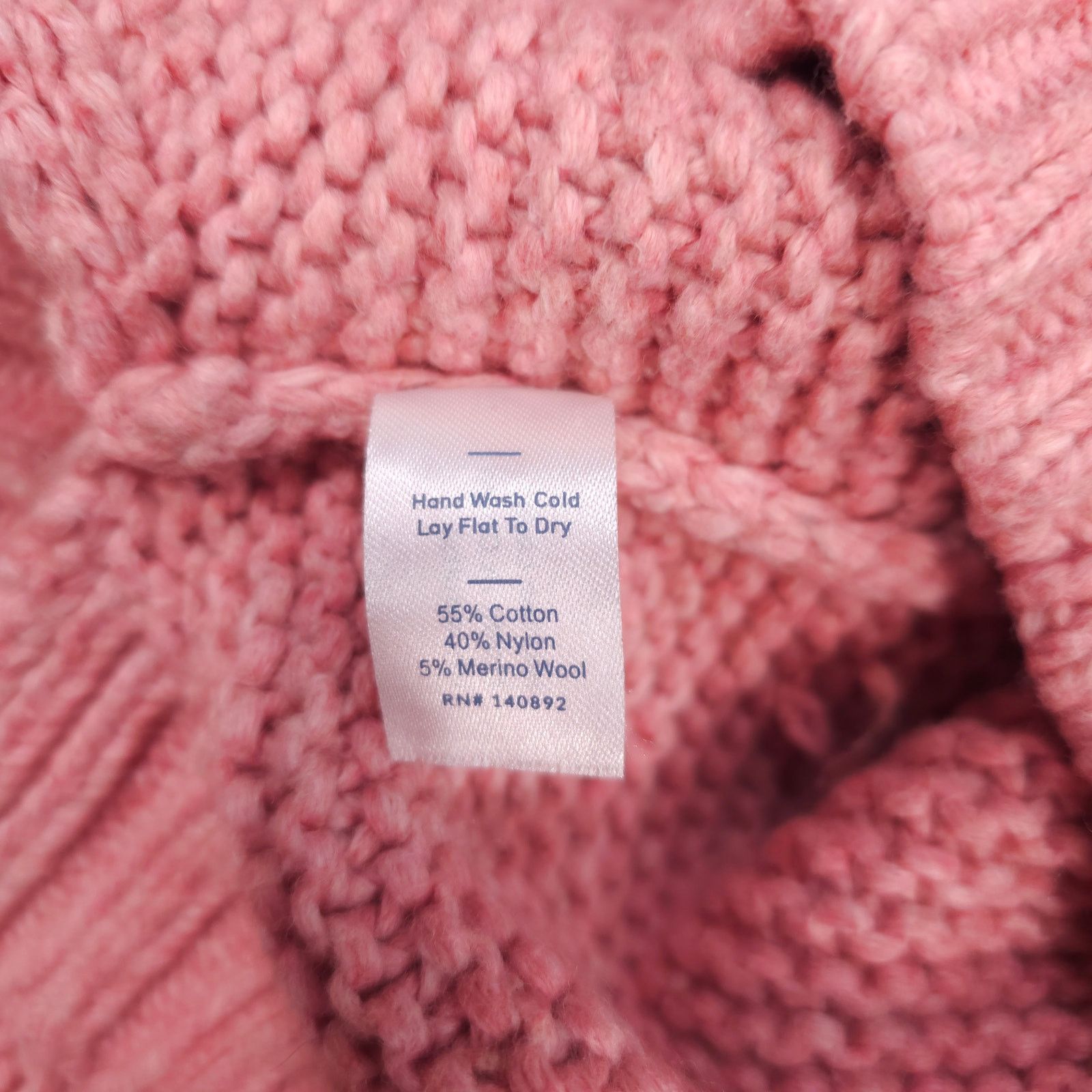 Marine Layer Marine Layer Merino Wool Blend Sweater Pink Sz Extra Small Size XS / US 0-2 / IT 36-38 - 7 Thumbnail
