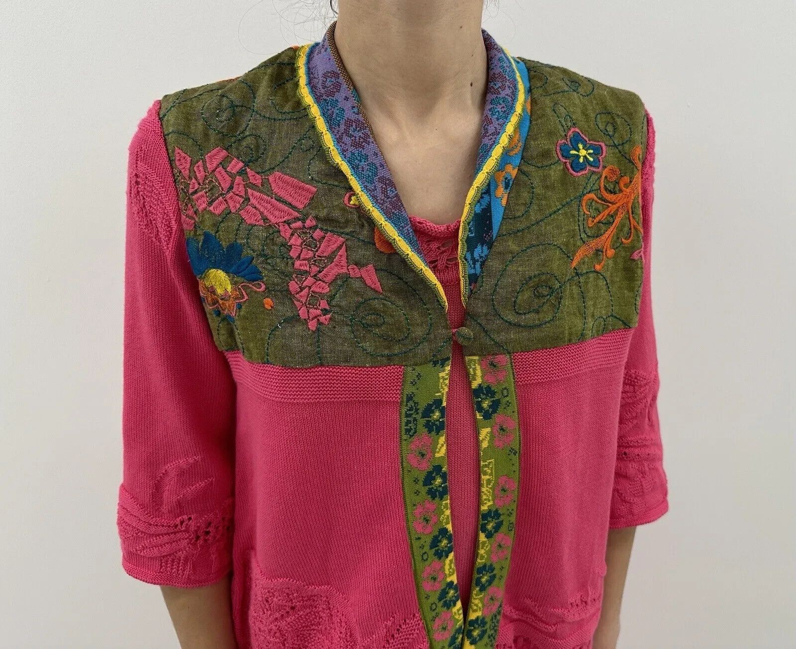 Other Ivko Set Of 2 Top Cardigan Pink Cotton Womens Size S Size US S / EU 44-46 / 1 - 5 Thumbnail