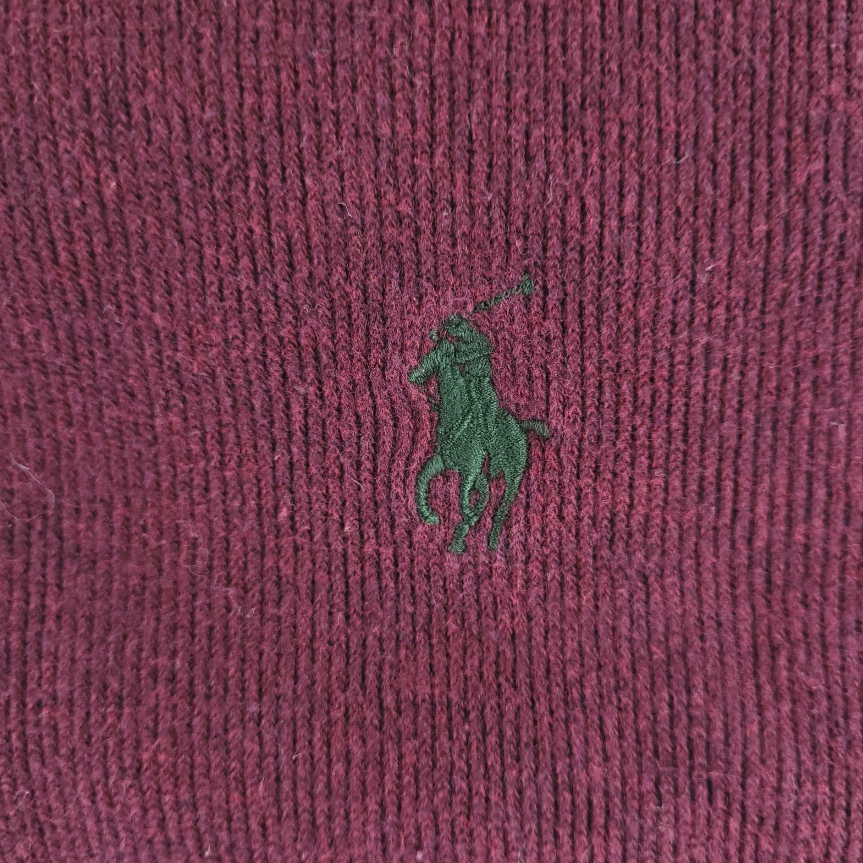 Polo Ralph Lauren Polo Ralph Lauren Sweater Mens Large Red Wine Quarter Zip Relaxed Fit Size US L / EU 52-54 / 3 - 3 Thumbnail