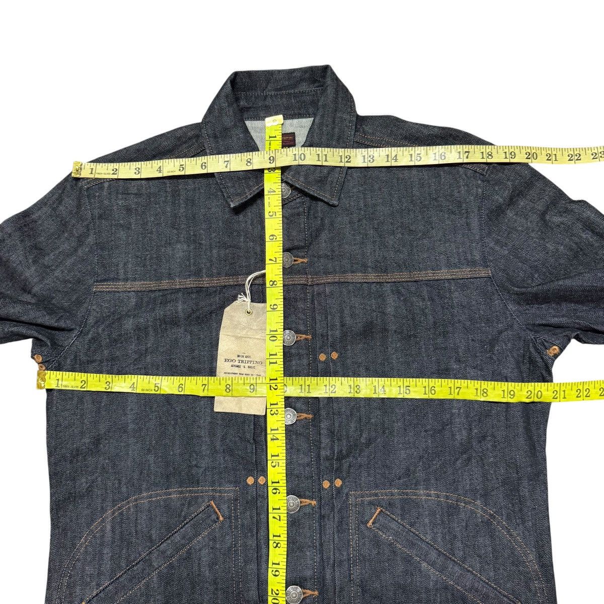 Warehouse & Co. BNWT Ego Tripping Denim Jacket Union Made Advance&Basic Size US M / EU 48-50 / 2 - 15 Thumbnail