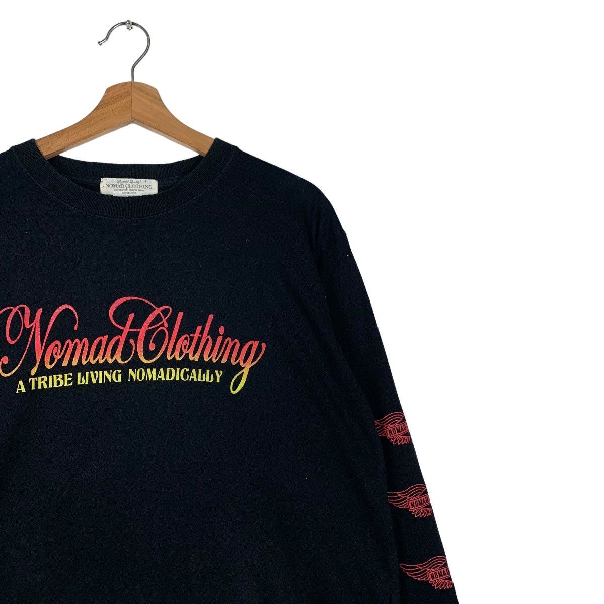Japanese Brand NOMAD CLOTHING A TRIBE LIVING NOMADICALLY LS TEES #0190-C9 Size US L / EU 52-54 / 3 - 7 Thumbnail