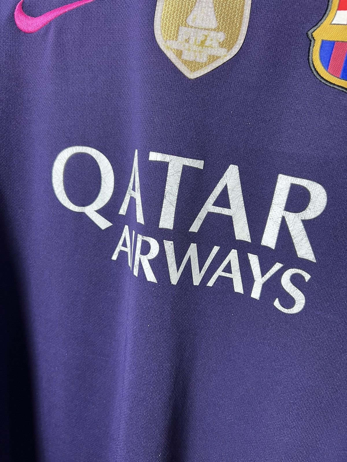 Nike #9 Suarez Barcelona Nike 2016/17 Away Long Sleeve Jersey Size US S / EU 44-46 / 1 - 13 Thumbnail