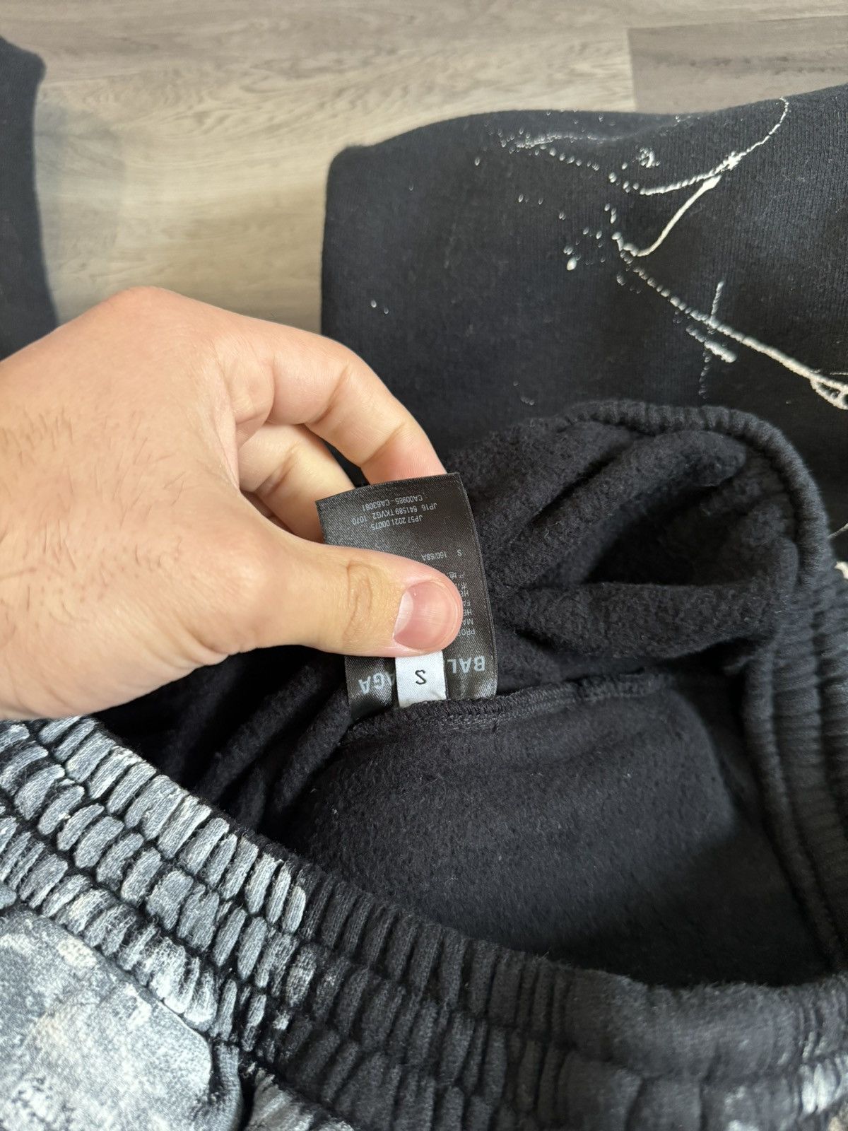 Balenciaga Balenciaga Black Painter Flare Sweatpant Size US 30 / EU 46 - 4 Thumbnail