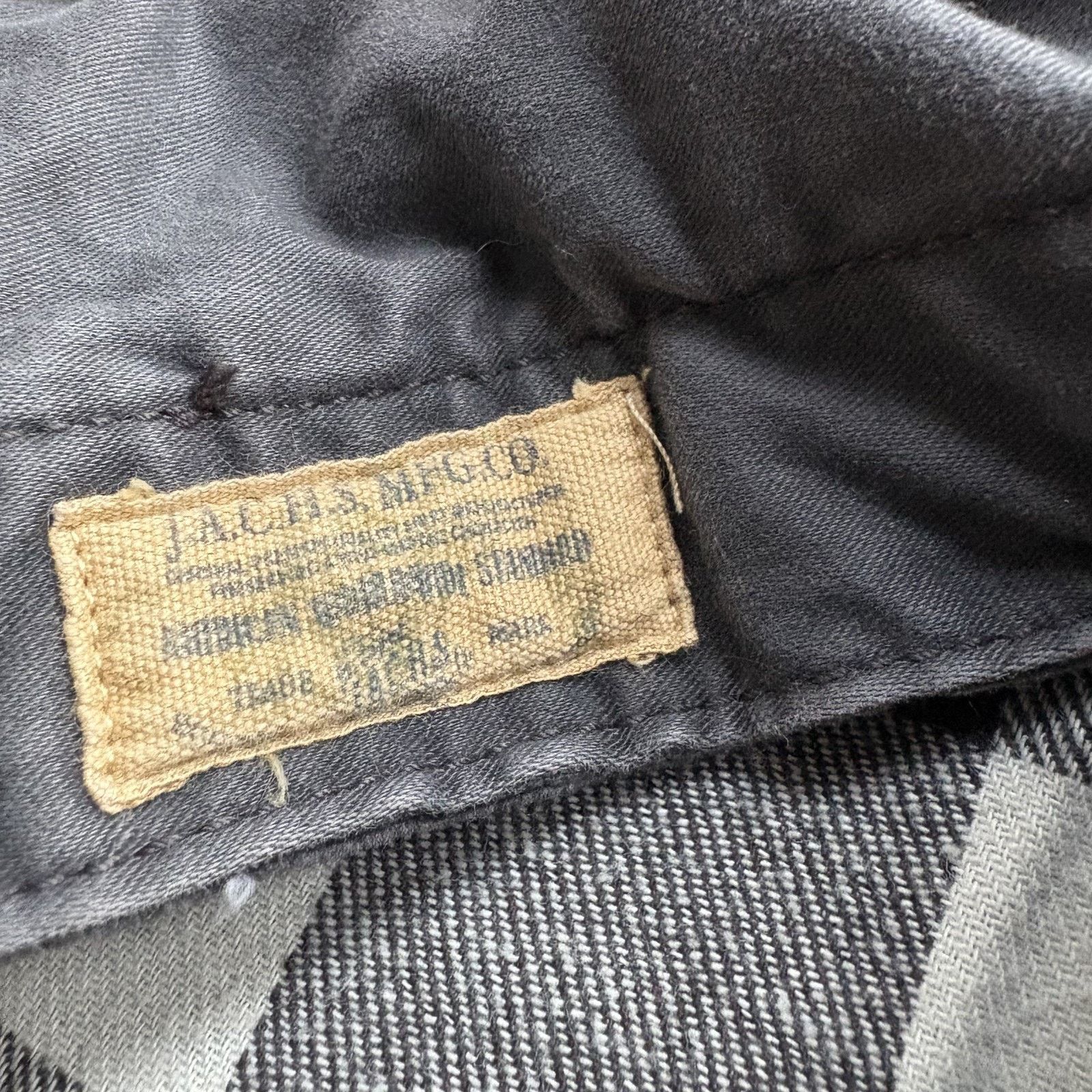 JACHS NY JACHS Men's L Gray Flannel Lined Shirt Jacket Elbow Patches Size US L / EU 52-54 / 3 - 6 Thumbnail