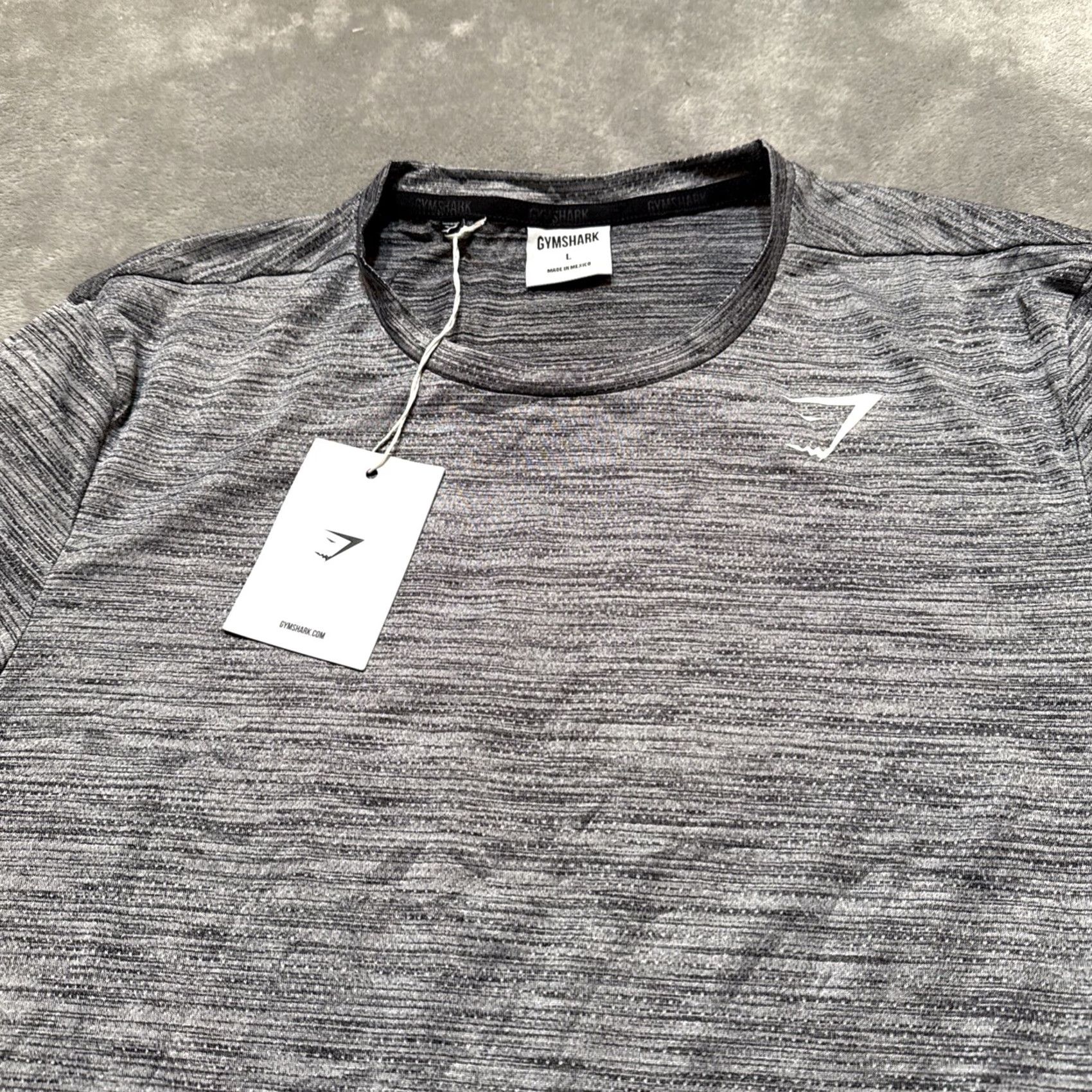 Gymshark NWT Gymshark T-Shirt Men L Gray Arrival Marl Long Sleeve Athleisure Gym Size US L / EU 52-54 / 3 - 2 Thumbnail