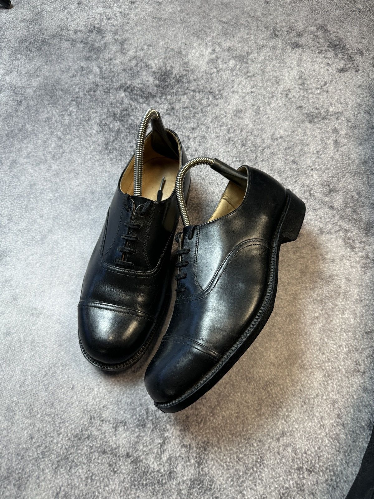 Leather × Vintage Vintage Black Leather UK Boots Streetwear Rare Style Usa 9 Size US 9 / EU 42 - 1 Thumbnail