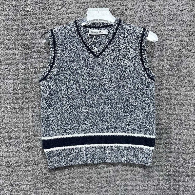 Dior Dior Wool knitted slogan vest Size XS / US 0-2 / IT 36-38 - 1 Thumbnail