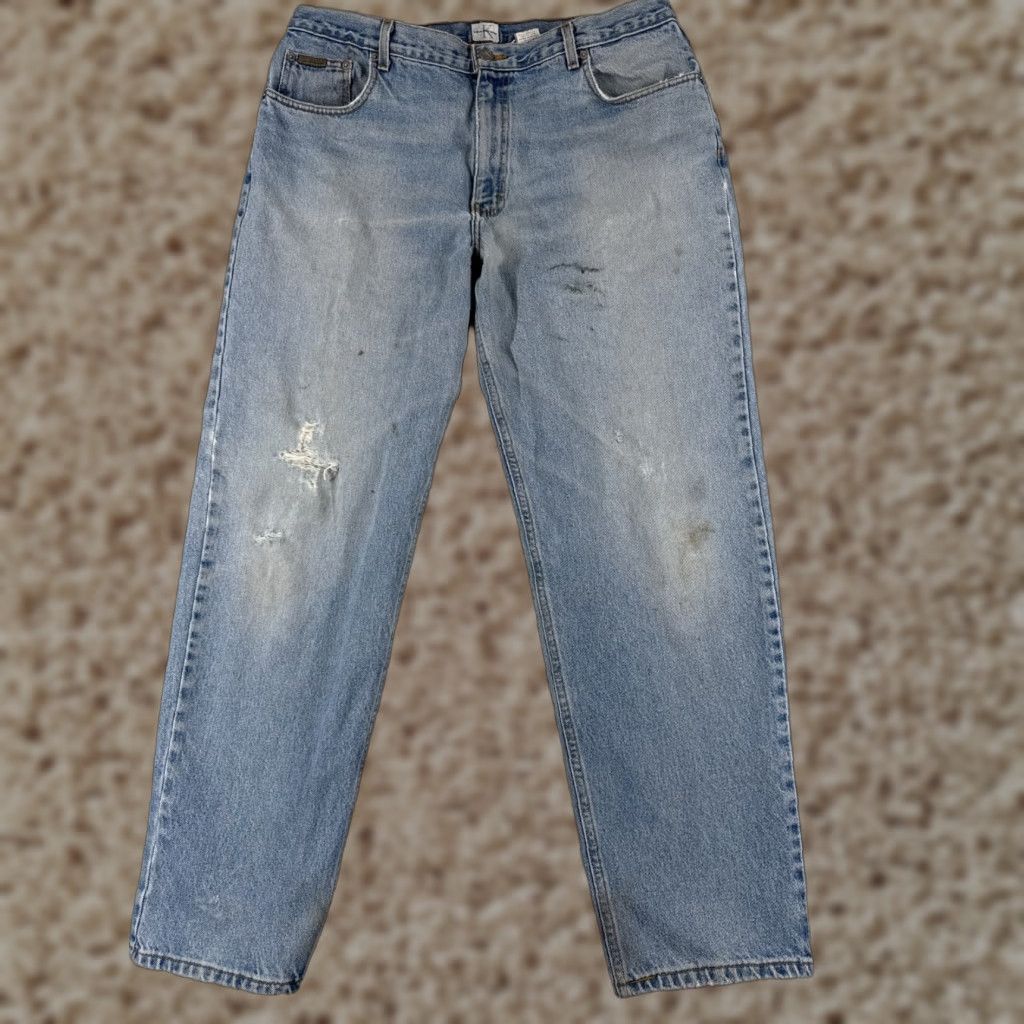 Calvin Klein Calvin Klein Jeans Adult 38 Blue Denim Cotton Straight Leg 36x31 Size US 38 / EU 54 - 1 Thumbnail