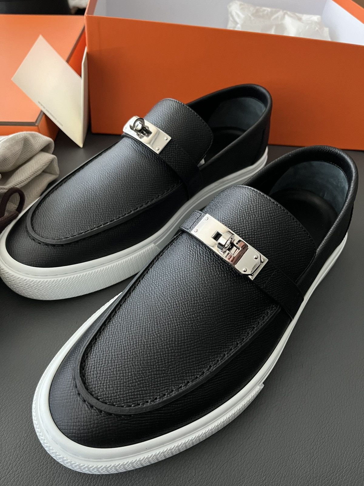 Hermes Iconic Runway Rare Brand New Hermes Kelly Loafer Shoes Size US 10 / EU 43 - 6 Thumbnail