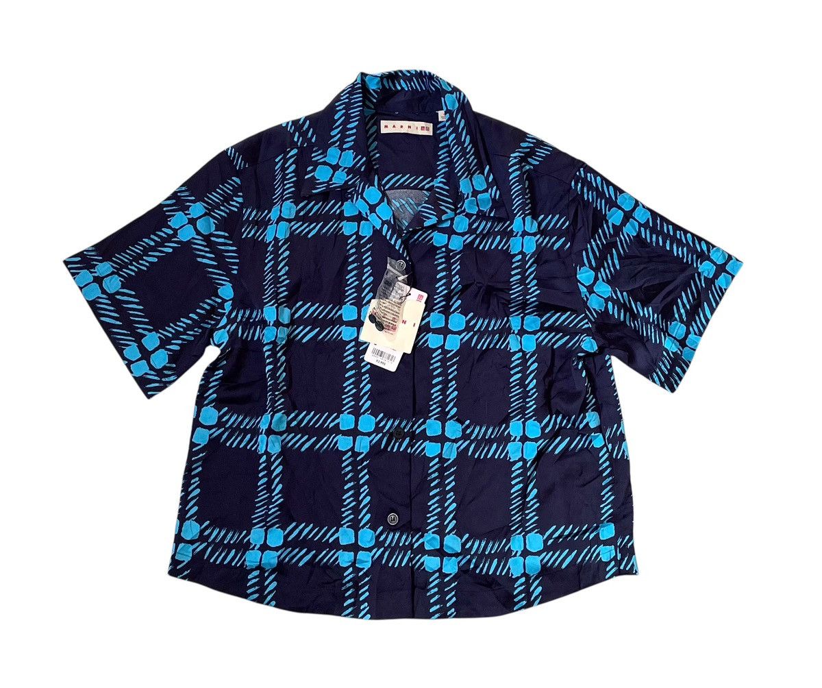 Marni Marni x uniqlo silky open collar printed shirt Size US S / EU 44-46 / 1 - 1 Thumbnail