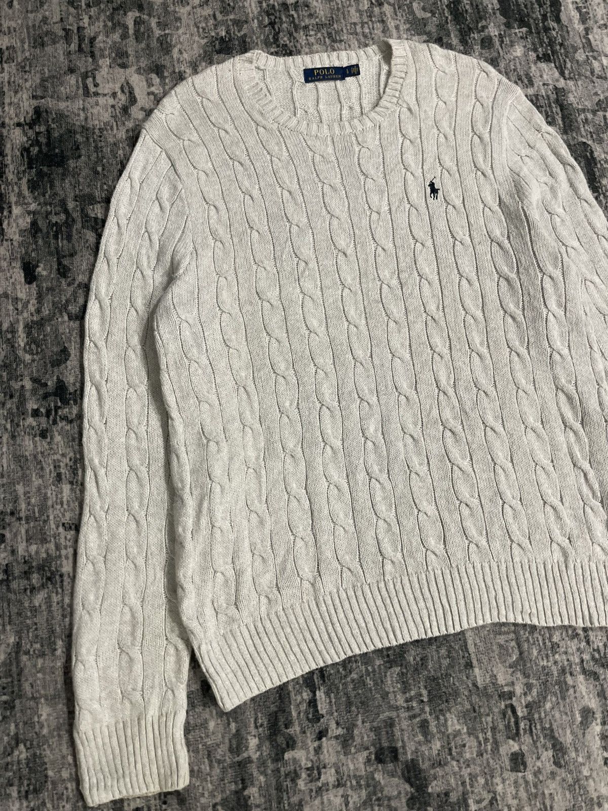 Polo Ralph Lauren Polo Ralph Lauren Cable Knit Sweater Size US L / EU 52-54 / 3 - 4 Thumbnail