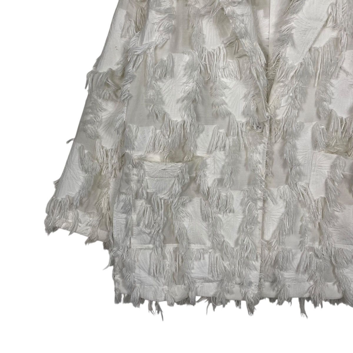 HARE Hare Faux Feathers Trim Jacket Size L / US 10 / IT 46 - 3 Thumbnail