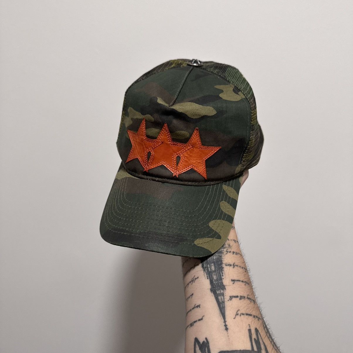 帽子 Chrome Hearts 3star Leather Patch Chrome Hearts Leather Star Patch Trucker Hat – Justin Reed